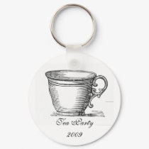 Tea Party 2009 Tea Cup Keychain
