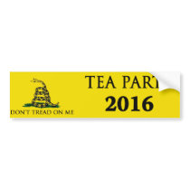 Tea Party 2016 Bumper Sticker