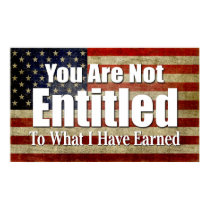 Tea Party American Flag Poster: Not Entitled posters by My2Cents Tea Party American Flag Poster: Not Entitled posters
