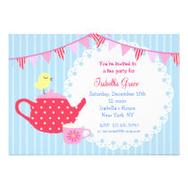 Tea Party Birthday Invitations invitations