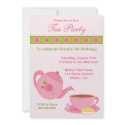 Tea Party Birthday Party Invitation invitation