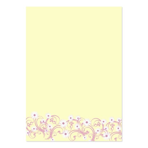 Tea Party Bridal Registry Card Business Card (back side)