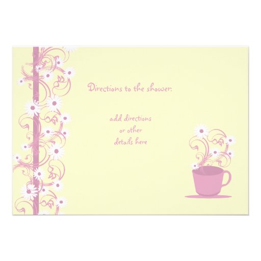 Tea Party Bridal Shower Custom Invite