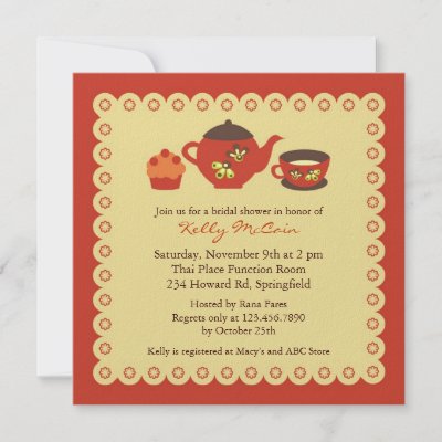  Party Wedding Shower on Tea Party Bridal Shower Invitation From Zazzle Com