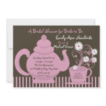 Tea Party Bridal Shower Personalized Invitations