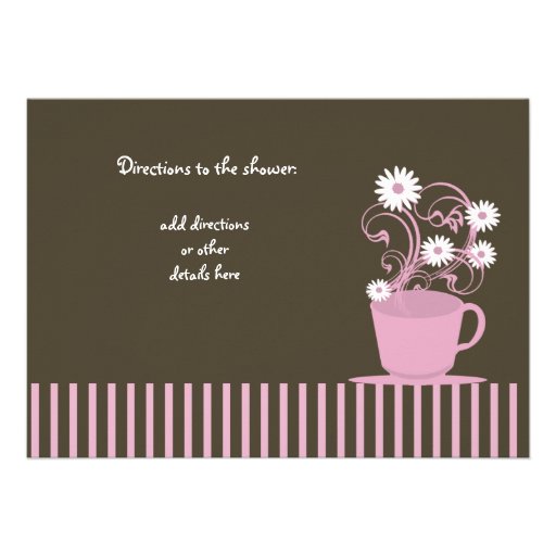 Tea Party Bridal Shower Personalized Invitations