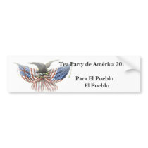Tea Party Bumper Sticker Spanish Version bumper stickers