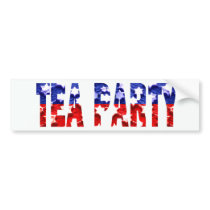 Tea Party  Bumpersticker bumper stickers