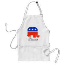 Tea Party Elephant Poop in Cup Apron