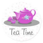 Tea Party Envelope Sticker