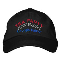 TEA PARTY EXPRESS - GEORGIA embroidered hats by pjwuebker TEA PARTY EXPRESS - GEORGIA embroidered hats