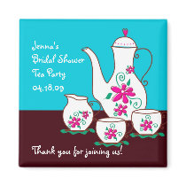 Tea Party Favor Magnets by DioSelina Tea Party Favor Magnets