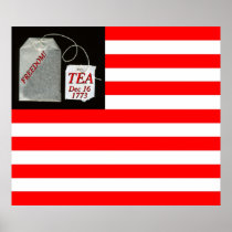 TEA PARTY FLAG PRINT