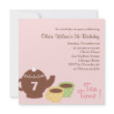 Tea Party - Girl Birthday Invitation by berryberrysweet Tea Party - Girl Birthday Invitation
