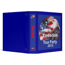 TEA PARTY I Love Freedom Avery Binder
