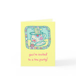 tea party, cup, colorful, bright, cute, invite,