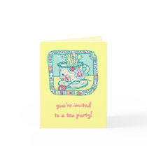 Tea Party Invitation cards