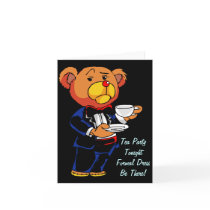 Tea Party Invite - Note Card cards