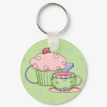 Tea Party keychains by avcreativedesign Tea Party keychains