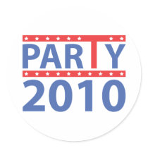 Tea Party Logo 2010 by Melting Star Designs Sticker