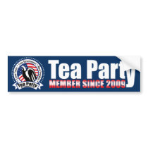 Tea Party - Member Since 2009 Bumper Sticker