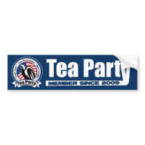 Tea Party - Member Since 2009 Bumper Stickers