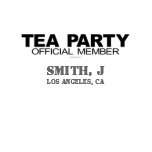 Tea Party "Official Member" customizable shirt