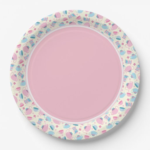 Tea Party Paper Plates 9 Inch Paper Plate | Zazzle