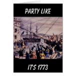 TEA PARTY Party like it's 1773 cards