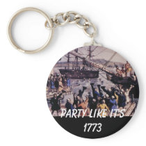 TEA PARTY Party like it's 1773 Key Chain