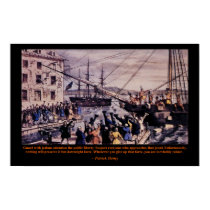 Tea Party Patrick Henry Poster posters by aequitas2787 Tea Party Patrick Henry Poster posters