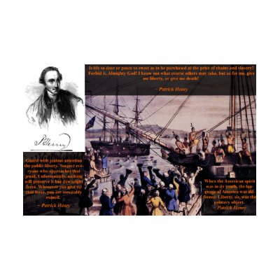 Tea Party Patrick Henry Tee Shirt by aequitas2787
