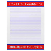 Tea Party Patriot Customizable Letterhead