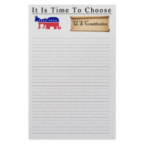 Tea Party Patriot Customizable Stationery
