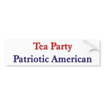 Tea Party Patriotic American bumper stickers