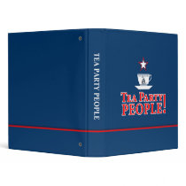 Tea Party People! 3 Ring Binder