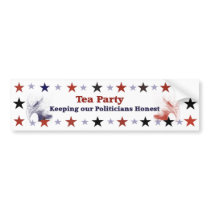 Tea Party Politcal Gear Bumper Sticker bumper stickers