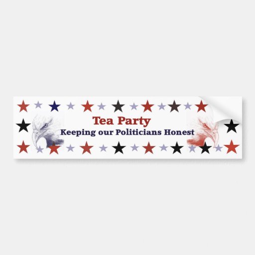 Tea Party Politcal Gear Bumper Sticker
