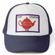 Tea Party Political Hat - Long Live Capitalism