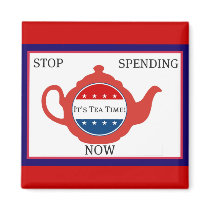 Tea Party Political Magnet by TeaPartyTime Tea Party Political Magnet