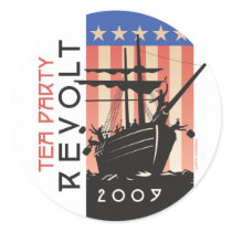 Tea Party Revolt 2009 stickers