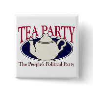 Tea Party Tax Day button button