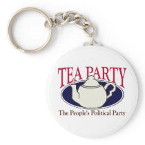 Tea Party Tax Day keychain
