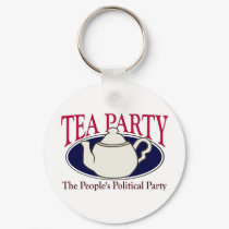 Tea Party Tax Day keychain