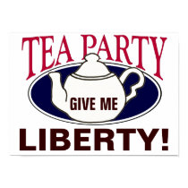 Tea Party Tax Day protest poster - Liberty posters by CleverSays Tea Party Tax Day protest poster - Liberty posters