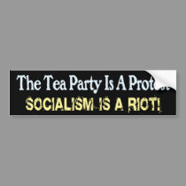 Tea Party Vs Socialism bumper stickers