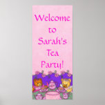 Tea Party Welcome Sign / Poster ~ Personalize