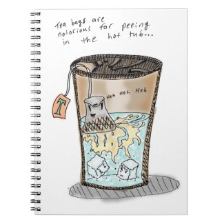 Tea Pee Spiral Note Book