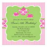 Tea Pot Birthday Party Invitation