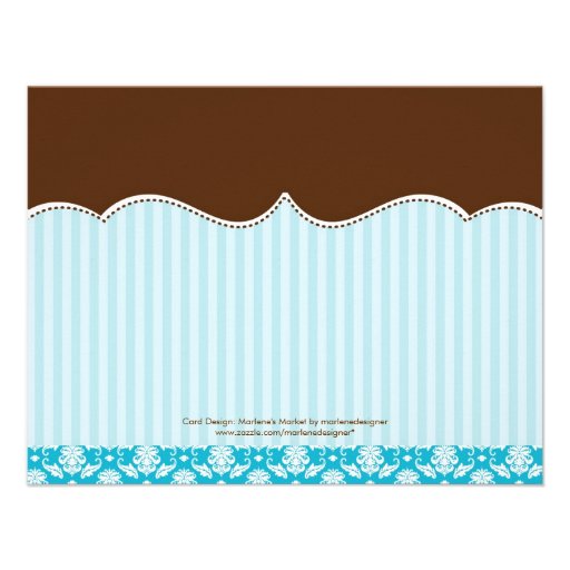 Tea Pot Bridal Shower Advise Card Personalized Invites